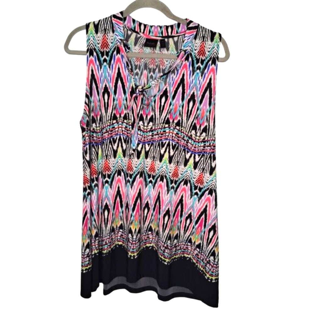 Rafaella Abstract Multicolored Dress Size Large